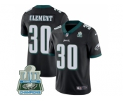 Nike Philadelphia Eagles #30 Corey Clement Black Alternate Super Bowl LII Champions Men Stitched NFL Vapor Untouchable Limited Jersey