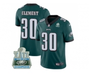 Nike Philadelphia Eagles #30 Corey Clement Midnight Green Team Color Super Bowl LII Champions Men Stitched NFL Vapor Untouchable Limited Jersey