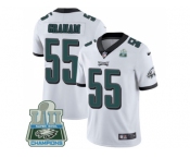 Nike Philadelphia Eagles #55 Brandon Graham White Super Bowl LII Champions Men Stitched NFL Vapor Untouchable Limited Jersey