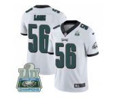 Nike Philadelphia Eagles #56 Chris Long White Super Bowl LII Champions Men Stitched NFL Vapor Untouchable Limited Jersey