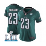 Women's Nike Philadelphia Eagles #23 Rodney McLeod Midnight Green Team Color Vapor Untouchable Limited Player Super Bowl LII NFL Jersey