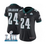 Women's Nike Philadelphia Eagles #24 Corey Graham Black Alternate Vapor Untouchable Limited Player Super Bowl LII NFL Jersey