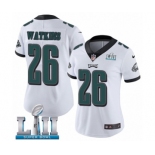 Women's Nike Philadelphia Eagles #26 Jaylen Watkins White Vapor Untouchable Limited Player Super Bowl LII NFL Jersey