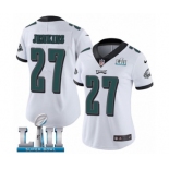 Women's Nike Philadelphia Eagles #27 Malcolm Jenkins White Vapor Untouchable Limited Player Super Bowl LII NFL Jersey
