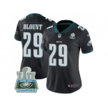 Womens Nike Philadelphia Eagles #29 LeGarrette Blount Black Alternate Super Bowl LII Champions Stitched NFL Vapor Untouchable Limited Jersey