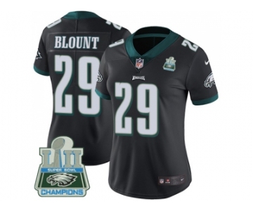 Womens Nike Philadelphia Eagles #29 LeGarrette Blount Black Alternate Super Bowl LII Champions Stitched NFL Vapor Untouchable Limited Jersey