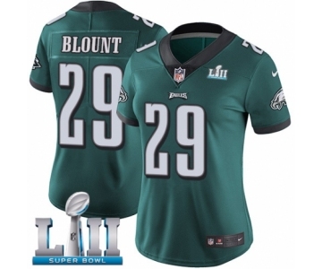 Women's Nike Philadelphia Eagles #29 LeGarrette Blount Midnight Green Team Color Vapor Untouchable Limited Player Super Bowl LII NFL Jersey