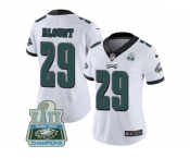 Womens Nike Philadelphia Eagles #29 LeGarrette Blount White Super Bowl LII Champions Stitched NFL Vapor Untouchable Limited Jersey