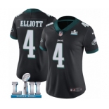Women's Nike Philadelphia Eagles #4 Jake Elliott Black Alternate Vapor Untouchable Limited Player Super Bowl LII NFL Jersey