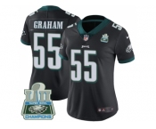 Womens Nike Philadelphia Eagles #55 Brandon Graham Black Alternate Super Bowl LII Champions Stitched NFL Vapor Untouchable Limited Jersey