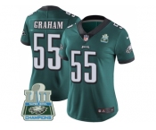 Womens Nike Philadelphia Eagles #55 Brandon Graham Midnight Green Team Color Super Bowl LII Champions Stitched NFL Vapor Untouchable Limited Jersey