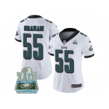 Womens Nike Philadelphia Eagles #55 Brandon Graham White Super Bowl LII Champions Stitched NFL Vapor Untouchable Limited Jersey