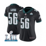 Women's Nike Philadelphia Eagles #56 Chris Long Black Alternate Vapor Untouchable Limited Player Super Bowl LII NFL Jersey