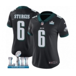 Women's Nike Philadelphia Eagles #6 Caleb Sturgis Black Alternate Vapor Untouchable Limited Player Super Bowl LII NFL Jersey