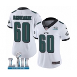 Women's Nike Philadelphia Eagles #60 Chuck Bednarik White Vapor Untouchable Limited Player Super Bowl LII NFL Jersey