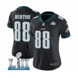 Women's Nike Philadelphia Eagles #88 Trey Burton Black Alternate Vapor Untouchable Limited Player Super Bowl LII NFL Jersey