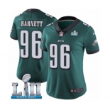Women's Nike Philadelphia Eagles #96 Derek Barnett Midnight Green Team Color Vapor Untouchable Limited Player Super Bowl LII NFL Jersey