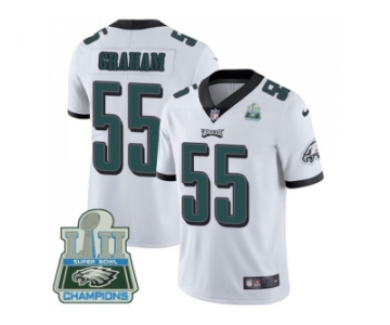 Youth Nike Philadelphia Eagles #55 Brandon Graham White Super Bowl LII Champions Stitched NFL Vapor Untouchable Limited Jersey