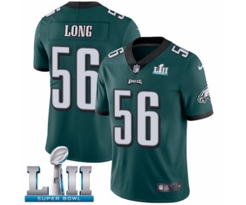 Youth Nike Philadelphia Eagles #56 Chris Long Midnight Green Team Color Vapor Untouchable Limited Player Super Bowl LII NFL Jersey