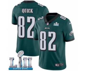 Youth Nike Philadelphia Eagles #82 Mike Quick Midnight Green Team Color Vapor Untouchable Limited Player Super Bowl LII NFL Jersey