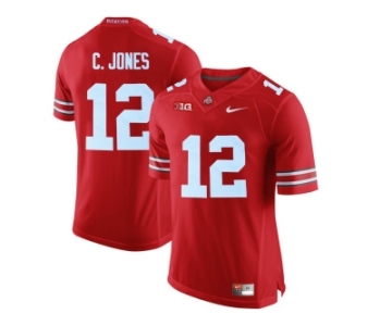 2016 Ohio State Buckeyes C.Jones #12 College Football Limited Jersey - Scarlet