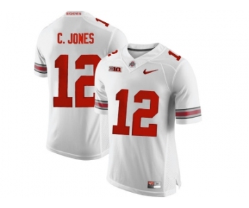 2016 Ohio State Buckeyes C.Jones #12 College Football Limited Jersey - White