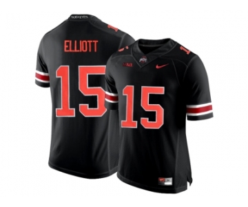 2016 Ohio State Buckeyes Ezekiel Elliott #15 College Football Limited Jersey - Blackout