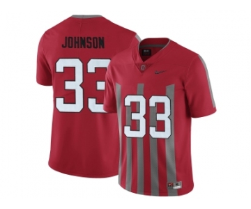 2016 Ohio State Buckeyes Pete Johnson #33 College Football Alternate Elite Jersey - Scarlet