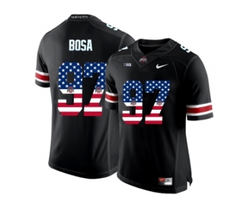 2016 US Flag Fashion Ohio State Buckeyes Nick Bosa #97 College Football Limited Jersey - Black