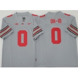 Men's Ohio State Buckeyes #0 OH-IO Gray 2025 F.U.S.E. Limited Stitched Jersey