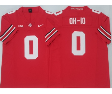 Men's Ohio State Buckeyes #0 OH-IO Red F.U.S.E. Limited Stitched Jersey