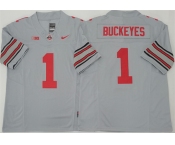 Men's Ohio State Buckeyes #1 Buckeyes Gray 2025 F.U.S.E. Limited Stitched Jersey