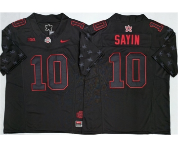 Men's Ohio State Buckeyes #10 Julian Sayin Black 2025 F.U.S.E. Limited Stitched Jersey