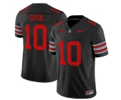Men's Ohio State Buckeyes #10 Julian Sayin Black F.U.S.E. Stitched Football Jersey