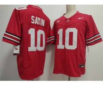 Men's Ohio State Buckeyes #10 Julian Sayin Red 2025 F.U.S.E. Limited Stitched Jersey