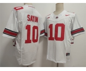 Men's Ohio State Buckeyes #10 Julian Sayin White 2025 F.U.S.E. Limited Stitched Jersey