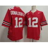Men's Ohio State Buckeyes #12 CJ Donaldson Red 2025 F.U.S.E. Limited Stitched Jersey Men's Ohio State Buckeyes #12 CJ Donaldson Red 2025 F.U.S.E. Limited Stitched Jersey