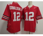 Men's Ohio State Buckeyes #12 CJ Donaldson Red 2025 F.U.S.E. Limited Stitched Jersey