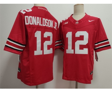 Men's Ohio State Buckeyes #12 CJ Donaldson Red 2025 F.U.S.E. Limited Stitched Jersey