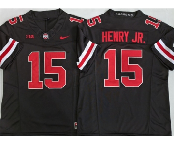 Men's Ohio State Buckeyes #15 Chris Henry Jr Black 2025 F.U.S.E. Limited Stitched Jersey
