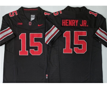 Men's Ohio State Buckeyes #15 Chris Henry Jr Black 2026 F.U.S.E. Limited Stitched Jersey