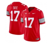 Men's Ohio State Buckeyes #17 Carnell Tate Red F.U.S.E. 2025-2026 Stitched Football Jersey