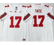Men's Ohio State Buckeyes #17 Carnell Tate White 2025 F.U.S.E. Limited Stitched Jersey Men's Ohio State Buckeyes #17 Carnell Tate White 2025 F.U.S.E. Limited Stitched Jersey