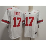 Men's Ohio State Buckeyes #17 Carnell Tate White F.U.S.E. Limited Stitched Jersey Men's Ohio State Buckeyes #17 Carnell Tate White F.U.S.E. Limited Stitched Jersey