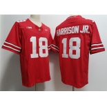 Men's Ohio State Buckeyes #18 Marvin Harrison JR. Red 2023 F.U.S.E. Limited Stitched Jersey