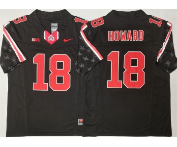 Men's Ohio State Buckeyes #18 Will Howard Black 2025 F.U.S.E. Limited Stitched Jersey