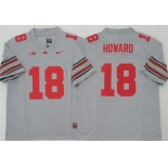 Men's Ohio State Buckeyes #18 Will Howard Gray 2025 F.U.S.E. Limited Stitched Jersey
