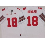 Men's Ohio State Buckeyes #18 Will Howard White 2025 F.U.S.E. Limited Stitched Jersey Men's Ohio State Buckeyes #18 Will Howard White 2025 F.U.S.E. Limited Stitched Jersey
