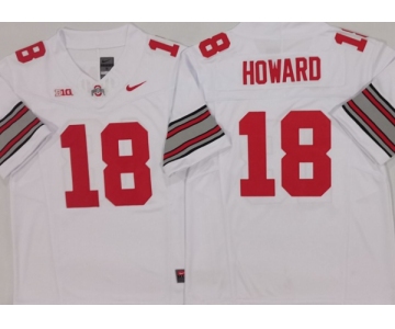Men's Ohio State Buckeyes #18 Will Howard White 2025 F.U.S.E. Limited Stitched Jersey