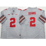 Men's Ohio State Buckeyes #2 Caleb Downs Gray F.U.S.E. Limited Stitched Jersey